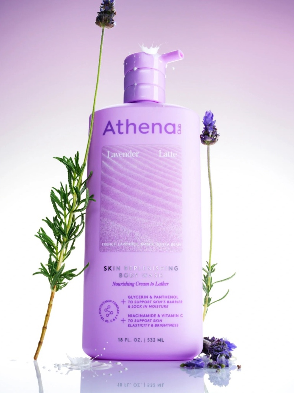 Athena Club Skin Replenishing Body Wash Lavender Latte